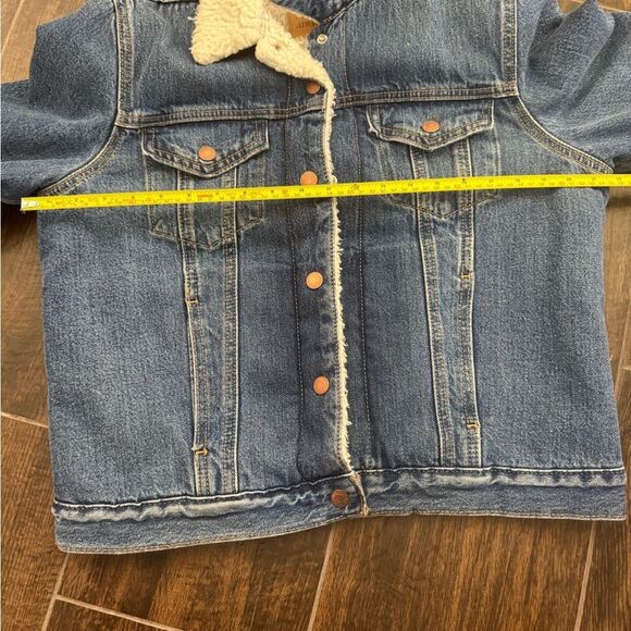 Levi’s Signature Trucker Sherpa lined denim jacket SZ L - Picture 8 of 16